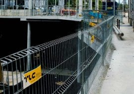 TLC realization Młociny mall edge protection system