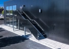 Sweden Uppsala Livets Ord Arena TLC steel stairs