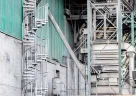 TLC Steel spiral stairs at Lafarge Cement Plant, Poland