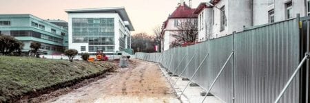 TLC Group SMART hoarding fences Hospital Gdańsk