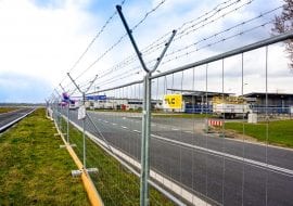 tlc group MOBILT mesh fences Chopina airport warsaw poland