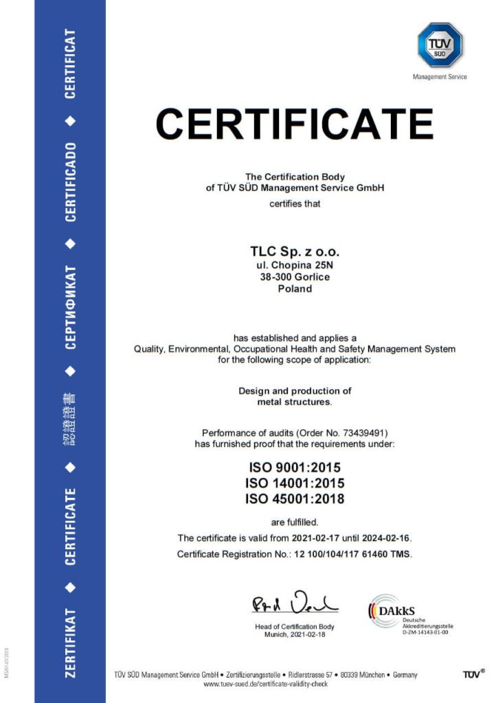 Certification | BS EN 1090 Certificates | Certified Products | TLC